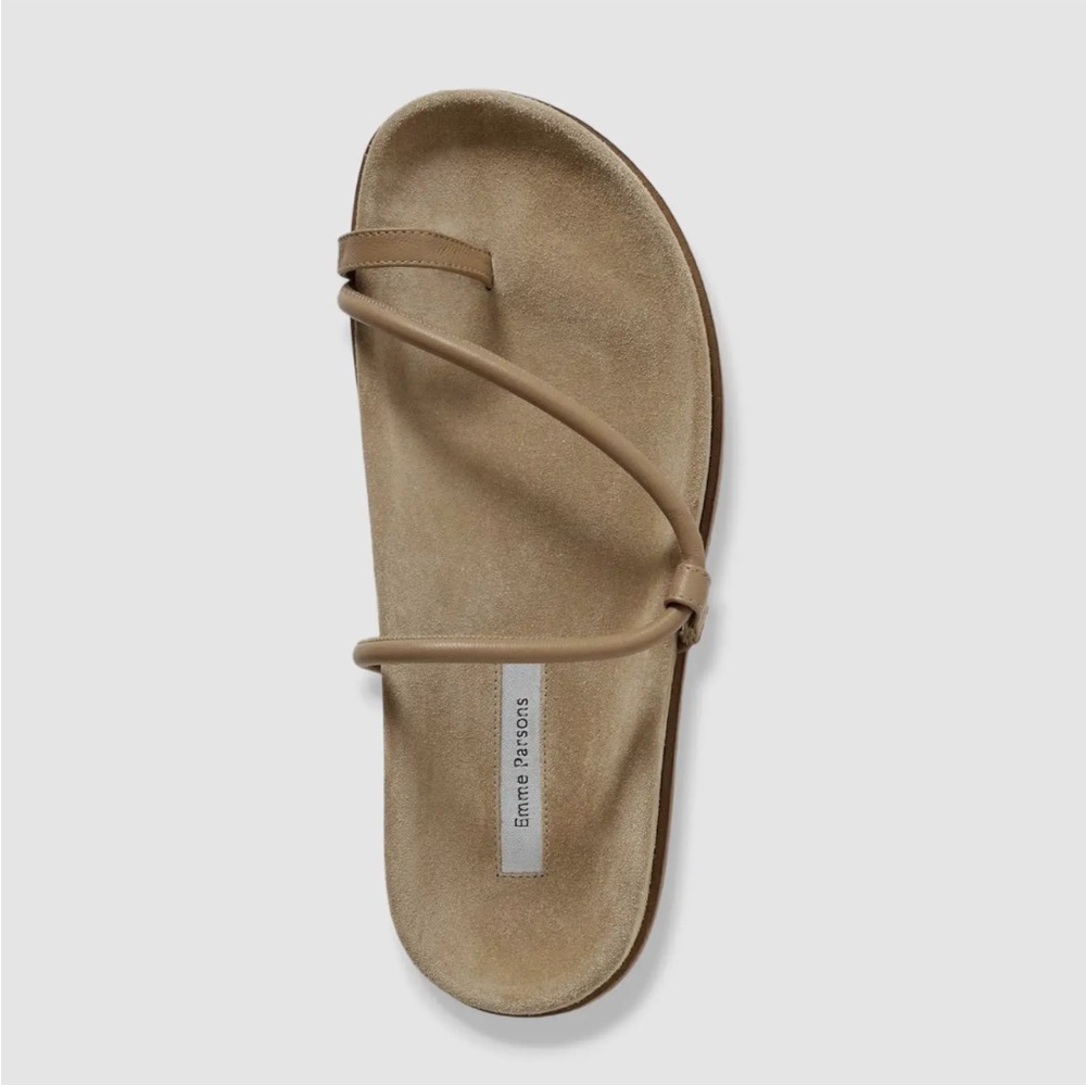 Emme Parsons Bari Sandal (Tan Suede) 36
